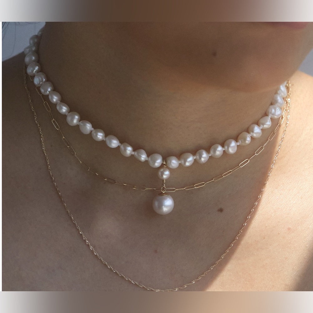 Catbird - Princess Buttercup Pearl Choker by Designer Stacey Nishimoto - Picture 10 of 14